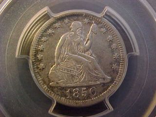 1850 O Seated Liberty Quarter Pcgs Xf 45 Rare Key Date Coin