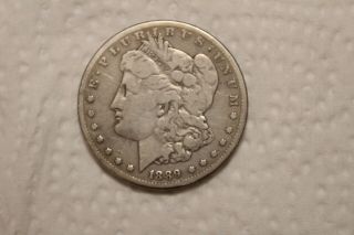 1889 Cc Morgan Silver Dollar,  Scarce Key Date Carson City Coin,  $1