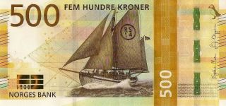 Norway,  500 Kroner,  2018,  P56a,  Unc,  Low Fee