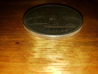 1973 Canada 10 Dollars 1976 Montreal Olympics Silver Coin 3