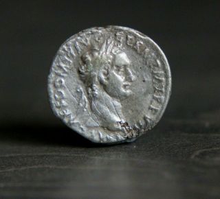 Roman Silver Denarius Coin Domitian,  81 - 96 Ad