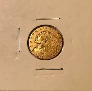 1912 - $2 1/2 Gold Indian Head Quarter Eagle Us Gold Old Coin,  $2.  5 Dollars