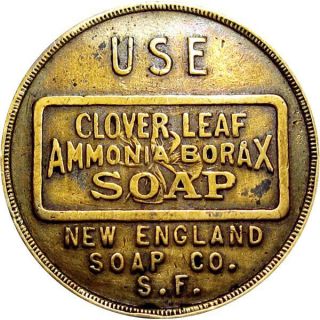 Pre 1933 San Francisco California Good Luck Swastika Token England Soap Co