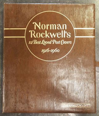 Norman Rockwell 12 Best Loved Post Covers Silver.  999 Fine Hamilton Ingots