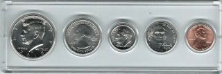 2018p Us,  Five Coin Set,  Jfk 1/2,  Atb 1/4,  Dime,  Nickel,  Cent,  In Clear Holder