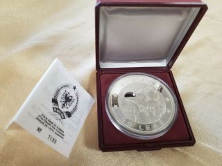 Albania 1988 50 Leke 5oz Silver Proof Coin Unique Train Coin Gem Proof