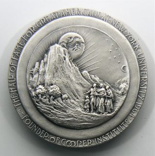 64.  9 Grams Medallic Art Co Peter Cooper Hall Of Fame.  999 Silver Medal