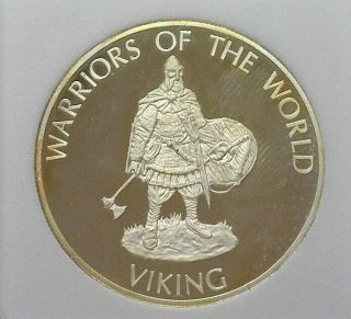 Congo 2010 10 Francs Warriors Of The World - Viking - Near Perfect Proof