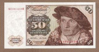 Germany Federal Rep.  : 50 Deutsche Mark Banknote,  (unc),  P - 33a,  02.  01.  1970,  No Reser
