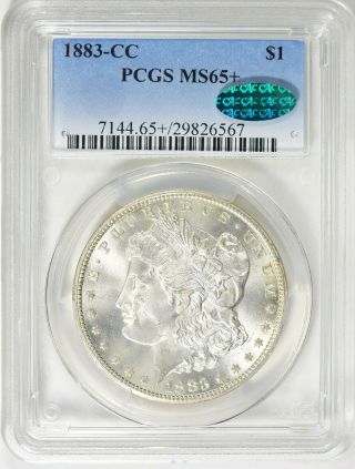 1883 - Cc Morgan Silver Dollar,  Pcgs Ms 65,  & Cac (best Buy On Ebay)