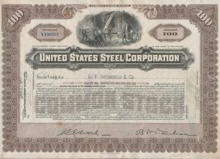 United States Steel Corporation Stock Certificate Jersey