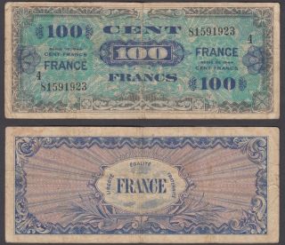 France 100 Francs 1944 (f) Banknote P - 118