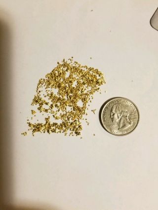 Natural Gold Placer Nuggets 5.  1 Grams 22k