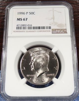 1996 - P Ngc Ms67 Kennedy Half 50c Incredible Ms68 Quality Last One