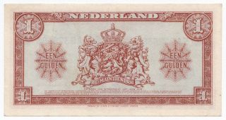 Netherlands,  1 Gulden 1945,  Pick 70,  VF, 3