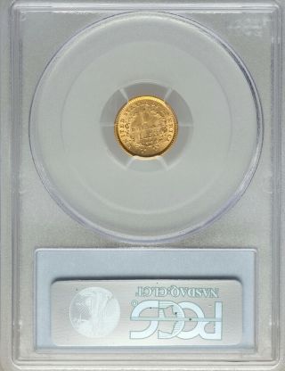 1853 Liberty Head Gold Dollar $1G PCGS MS62 UNC What luster Such Shine Wow 4