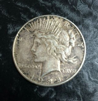 1928 S Peace Dollar United States Silver Coin San Francisco