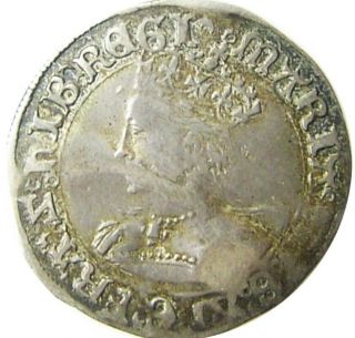 1553 - 1554 A.  D.  Tudor Queen Mary I Silver Groat