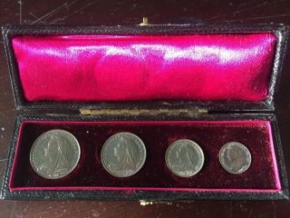 1896 United Kingdom Maundy Coin Set (4,  3,  2,  1 Pence)