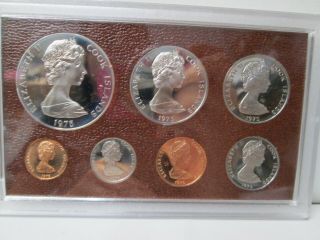 1975 Cook Islands 7 Coin Proof Commemorative Set