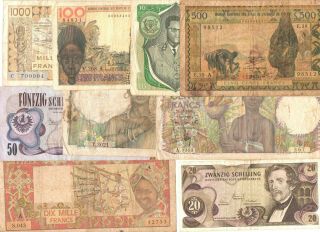 French Wa,  West African States & Others - 30 Notes -
