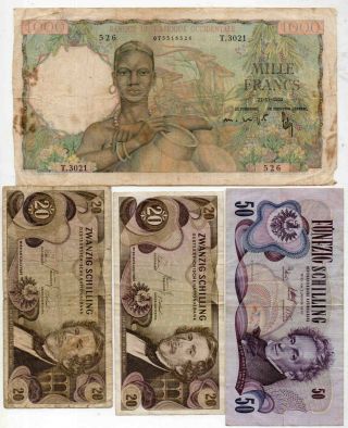 French WA,  West African States & others - 30 notes - 4