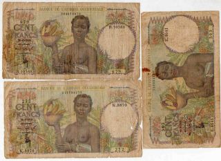 French WA,  West African States & others - 30 notes - 5