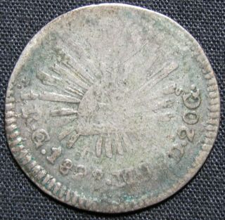 1828 Mexico 1 Reale Silver Coin