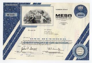 Mesa Petroleum Company Stock Certificate