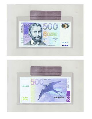 Estonia - 500 Krooni 2007 Uncirculated Banknote In Bank Holder