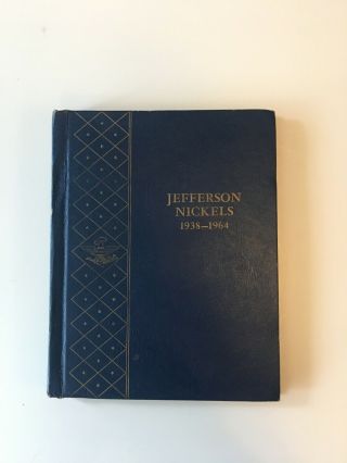 Complete Jefferson Nickels Whitman Book 1938 - 1964 Circulated