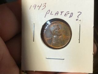 1943 - P Copper Plated Steel Penny (collectors Item)