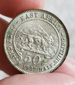 1937 H British East Africa 50 Cents