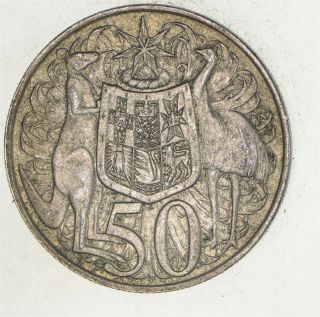 Silver - World Coin - 1966 Australia 50 Cents - World Silver Coin 13.  8g 140