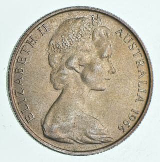 Silver - World Coin - 1966 Australia 50 Cents - World Silver Coin 13.  2g 202