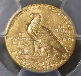 1912 GOLD US $2.  5 INDIAN HEAD QUARTER EAGLE COIN PCGS STATE 62 2
