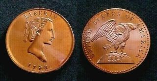 Choice Bu Gallery 1792 Pattern Quarter Dollar In Copper