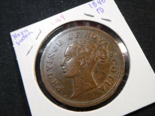W69 Canada Nova Scotia 1840 Penny Token