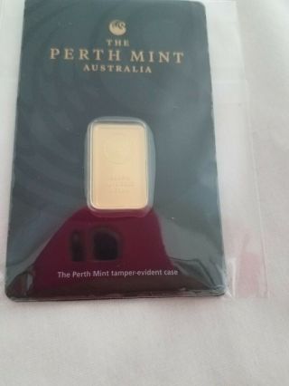 5 Gram Gold Bar - Perth - 99.  99 Fine In Assay