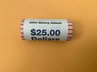 John Quincy Adams Presidential Dollar Coin Uncirculated Roll - 25 Coins