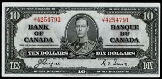 1937 $10 Dollar Banknote Bank Of Canada
