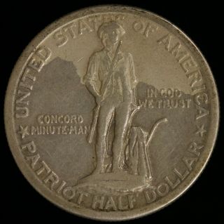 1925 Lexington - Concord Sesquicentennial Commemorative Half Dollar