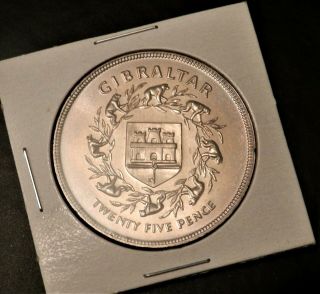 1977 Gibraltar 25 Pence - Queen 