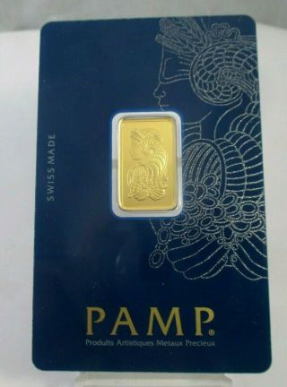 Pamp Suisse 5 G 999.  9 Fine Gold Bar C209245