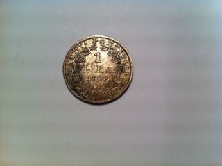 1866 XXI Papal Lira,  Grade,  Silver,  Italian States,  Pope Pius IX 1 lire 487 2