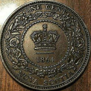 1864 Nova Scotia Large Cent Penny - Example