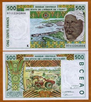 West African States,  Senegal,  500 Francs,  1997,  P - 710k,  Unc