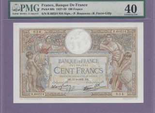 France,  Banque De France 1937 - 39 100 Francs Pick 86b Pmg