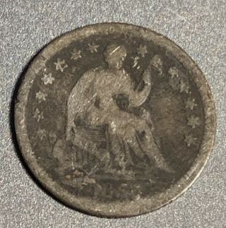 1855 - O Seated Liberty Half Dime Key Date Rare Coin