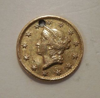 1849 - D - Liberty Head Gold Dollar - $1 - Type 1 - U.  S.  Gold Piece - U.  S.  Gold Coin 5